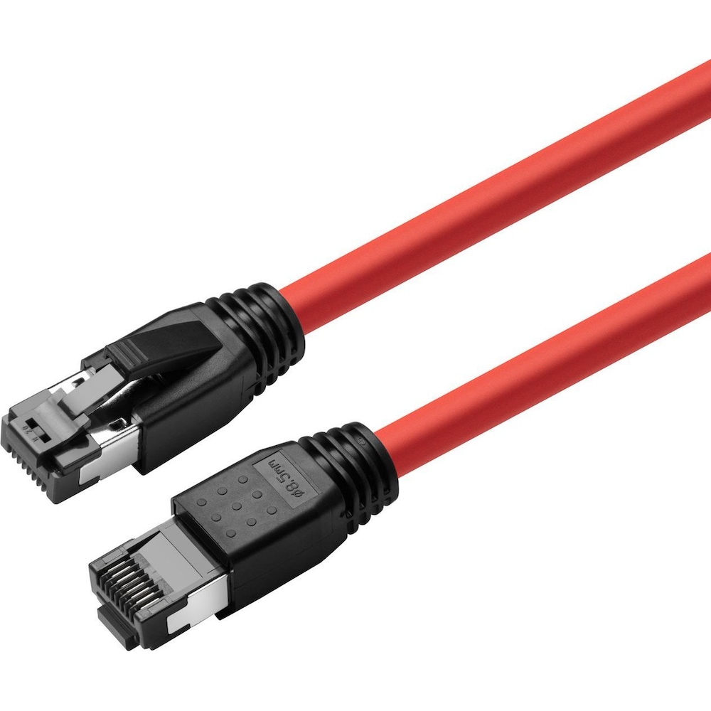 MicroConnect CAT8.1 S/FTP 0,25m Red LSZH (S/FTP, CAT8.1, 0.25 m), Netzwerkkabel