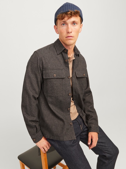 Image du produit Jack & Jones Jprraymond Melange Solid Ls Overshirt Sn (S)