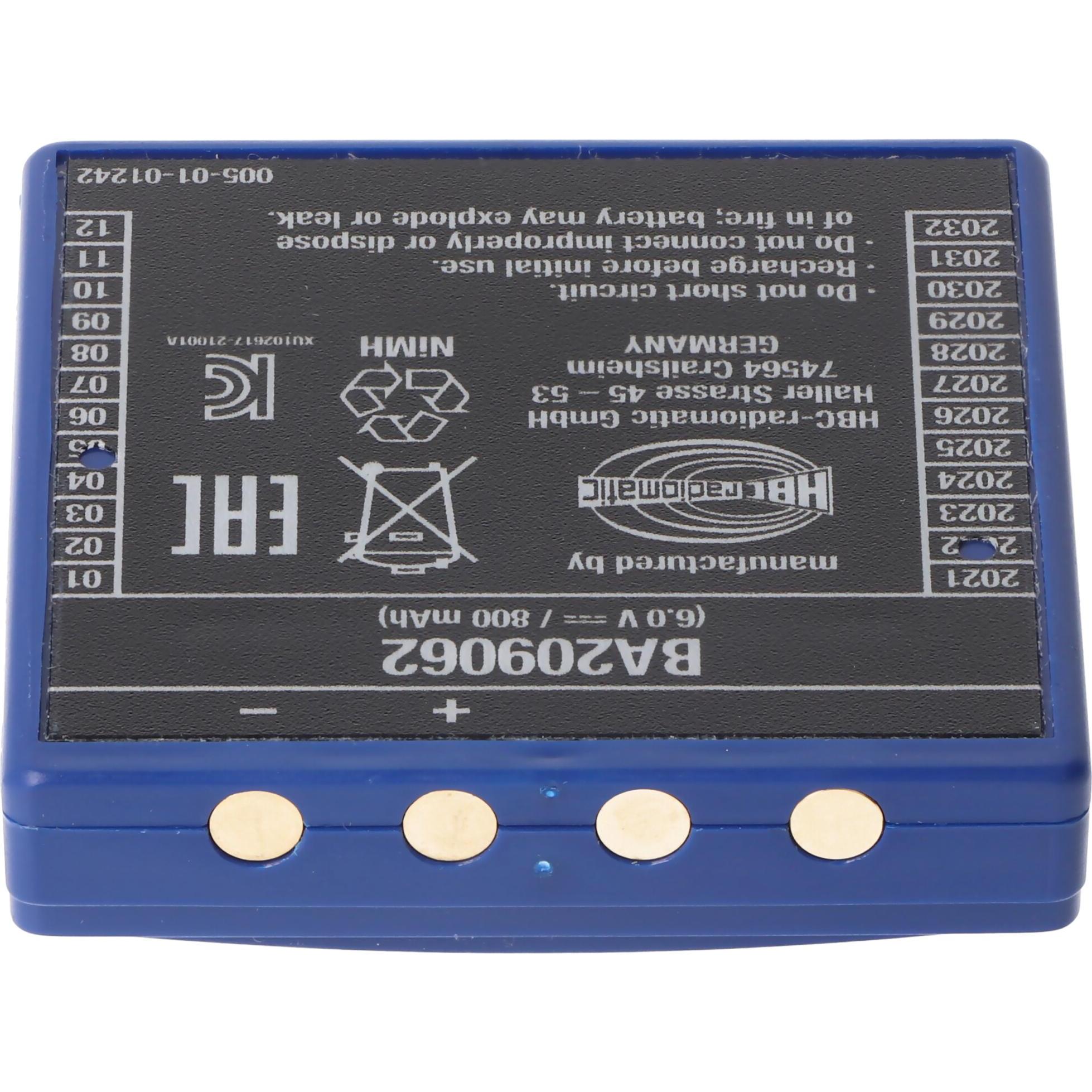 Thumbnail - HBC Radiomatic Original-Kranakku NiMH 6V 800mAh HBC FUB9NM (6 V, 800 mAh)