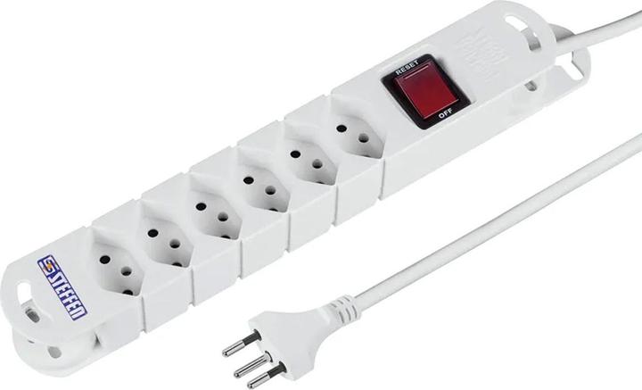 Actual product image Steffen Steckdosenleiste Tide (6x, Type 13, 3 m)