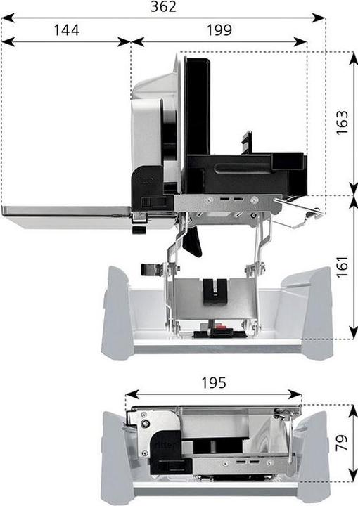 Actual product image Dr. Ritter Built-in universal cutter AES 52 S-300