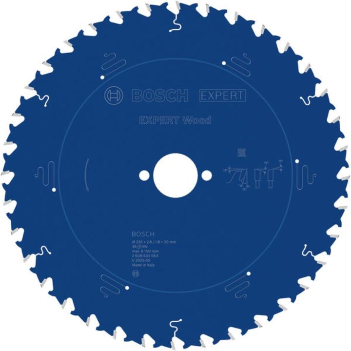 Produktbild Bosch Professional Zubehör Kreissägeblatt Expert for Wood, 235 x 30 x 2,8 mm, 36