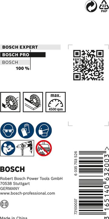Produktbild Bosch Professional Zubehör PRO Stainless Steel clean Scheibenbürste, gerader Schaft, 50 x 0,2 mm