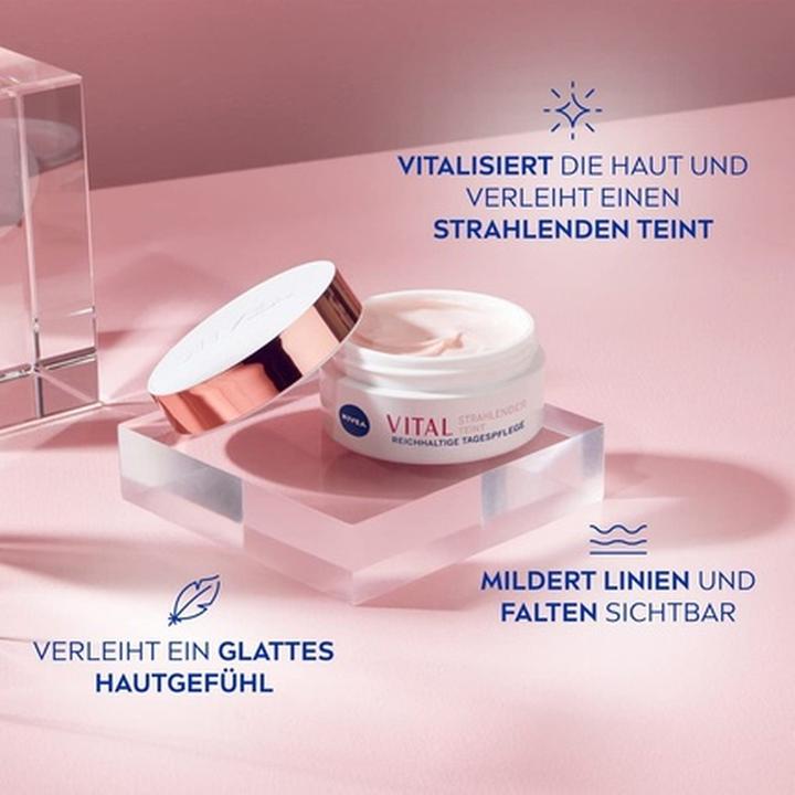 Actual product image NIVEA Vital Anti-Age Day Care Radiant Complexion Pot 50 ml (50 ml, Day cream)