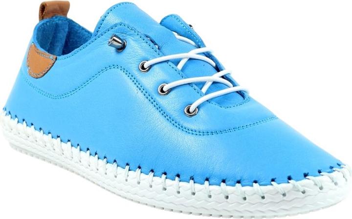 Actual product image Lunar Womens/Ladies St Ives Leather Plimsolls (36)