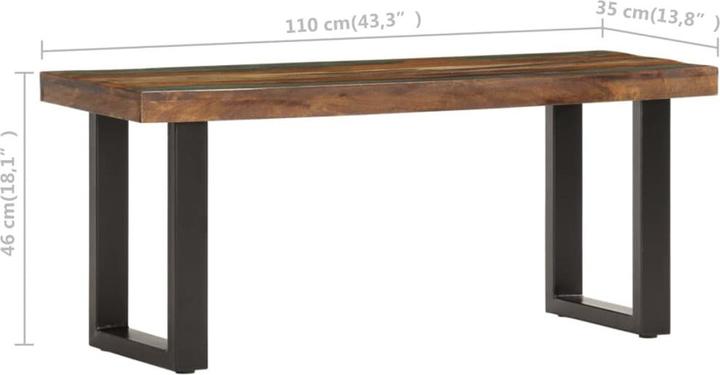 Image du produit vidaXL Bank (35 cm)