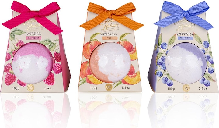 Accentra ESSENTIAL BOTANICS - FRUITS badsticks in geschenkverpakking, 100g, 3 motieven/geuren assorti: (Badbommen)