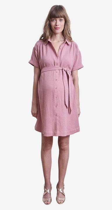 Actual product image Vertbaudet Kurzes Blusenkleid aus Musselin für Schwangerschaft & Stillzeit (32)