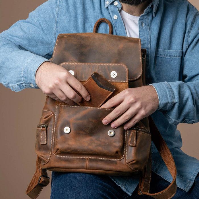 Actual product image Only-Bags.Store The Armstrong buffalo rucksack