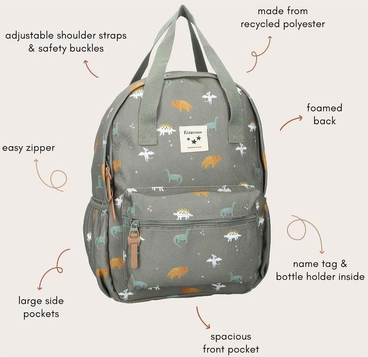 Produktbild Kidzroom Rucksack Lille Small Talk Dino