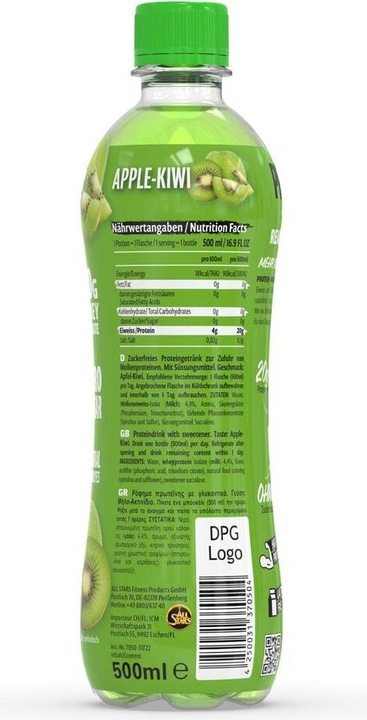 Image du produit All Stars Eau protéinée (500ML) (Pomme-kiwi, 1 x)