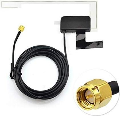 P Tec antenna a disco universale attiva DAB+ con connettore SMA, filettatura avvitabile