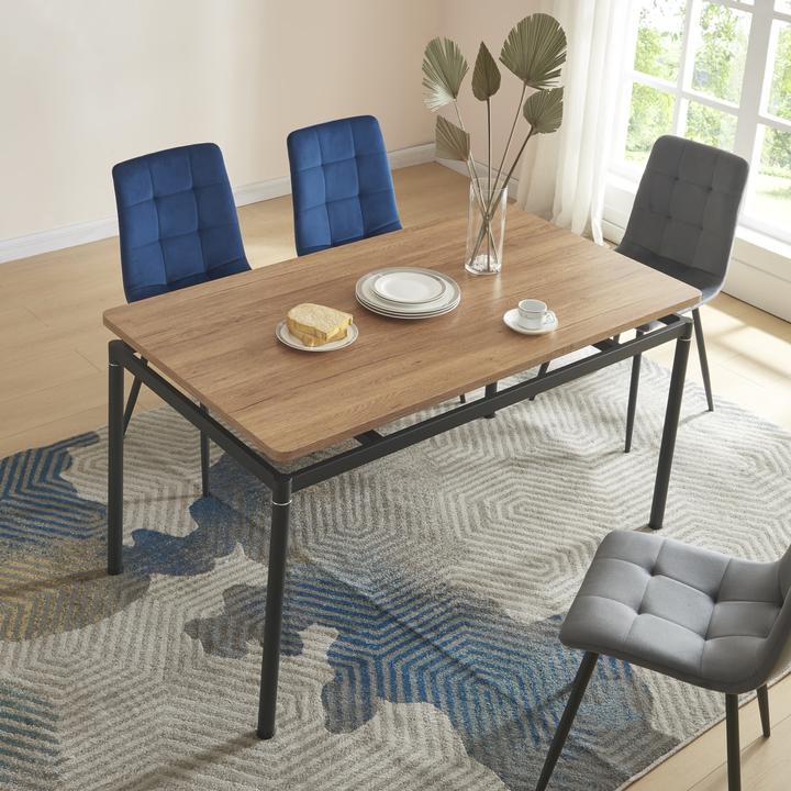 Immagine prodotto En.Casa Tavolo da pranzo Hemnes per 6 persone 140x80 cm effetto rovere (140 x 80 x 75 cm)