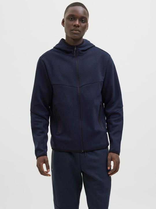 Immagine prodotto Jack & Jones Pullover monocolore con cappuccio e zip Giacca con cappuccio (L)