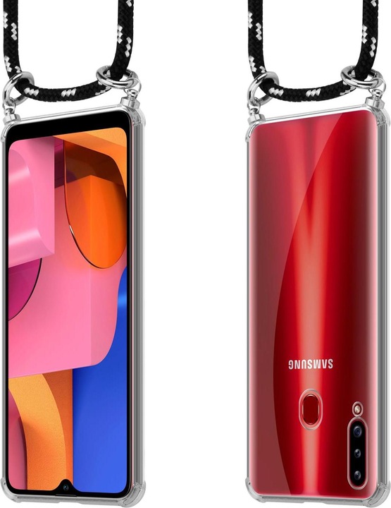 Produktbild Cadorabo TPU Handy Kette SILBER Cover
