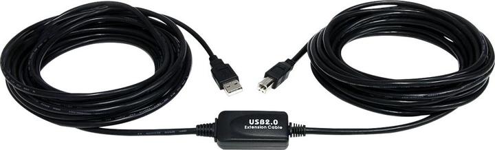 Actual product image StarTech 10m Active USB 2.0 A to B Cable - USB Connection Cable - Connector/Plug - Black (9.15 m, USB 2.0)