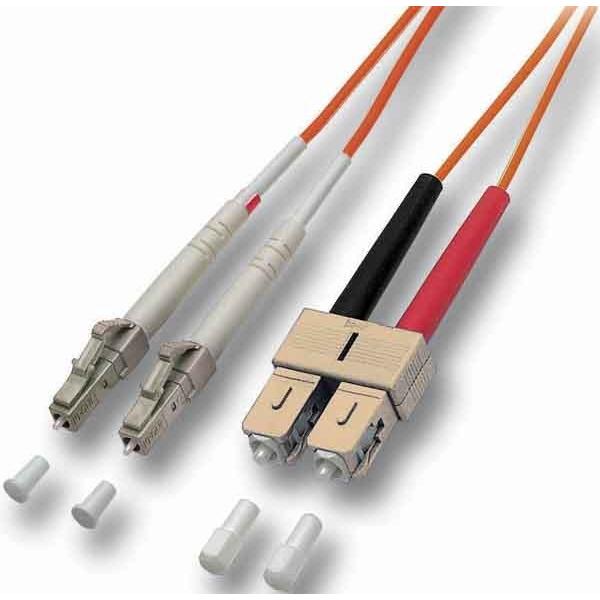 Thumbnail - EFB Elektronik Duplex Jumper LC/SC 50/125µ,2 Meter, ECOFIBER, OM2, LSZH (CAT7, 2 m), Netzwerkkabel