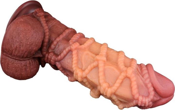 Image du produit Lovetoy Gode extrême avec motif de corde 26.5 cm