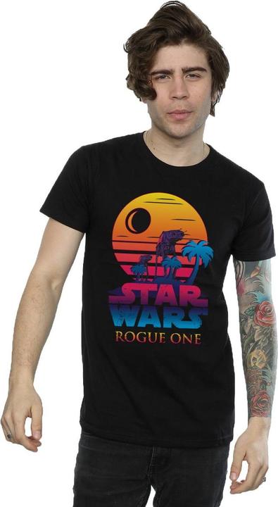 Immagine prodotto Star Wars Rogue One Logo Sunset Maglietta Uomo (M)