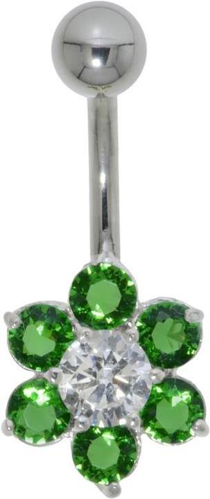 Image du produit Bijouteria Piercing nombril (Acier inoxydable, Argent 925, Zircone)