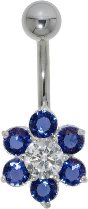 Image du produit Bijouteria Piercing nombril (Acier inoxydable, Argent 925, Zircone)