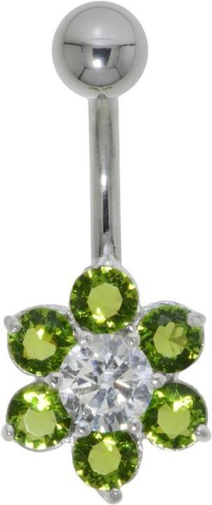 Image du produit Bijouteria Piercing nombril (Acier inoxydable, Argent 925, Zircone)