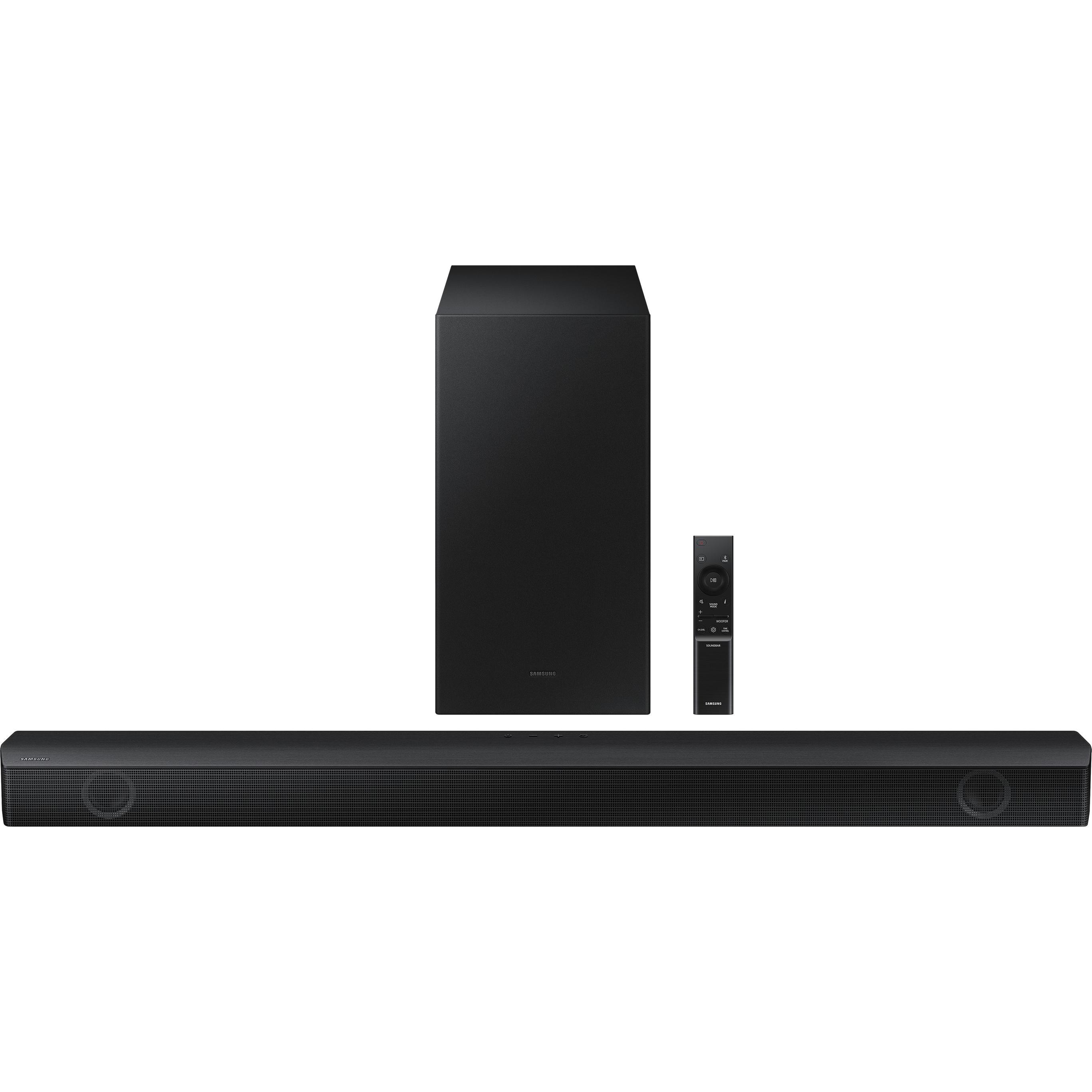 Samsung HW-B550/ZF Soundbar mit 2.1-Kanal-Subwoofer (410 W, 2.1 Kanal), Soundbar, Schwarz