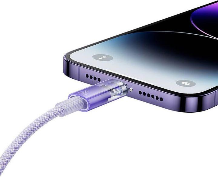 Produktbild Baseus Fast Charging cable USB-C to Lightning Explorer Series 2m, 20W (purple) (2 m, 20 W)