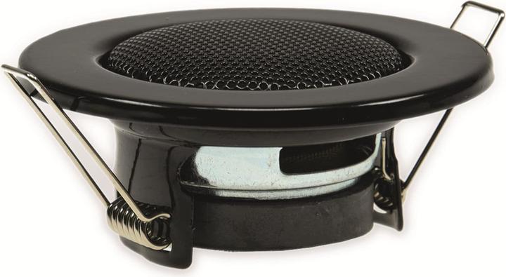 Produktbild König Design Decken Einbaulautsprecher "Mini" Halogen Look Ø 8 cm Einbau 6 cm schwarz (1 Stk.)