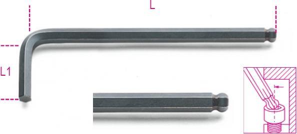 Actual product image BETA 96Bp Male Hexagonal Wrench Mm