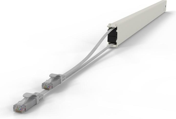 Produktbild PATCHBOX one / Cassette / 46RU / Cat 6A, UTP, 2.5 m, Grau (CAT6a, 2.50 m)