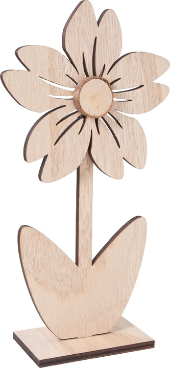Immagine prodotto VBS Fiore di legno "Nancy", 2 pezzi. (10 x 6 cm)