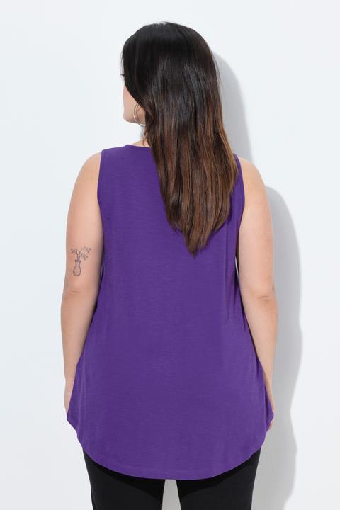 Image du produit Angel of Style Débardeur à encolure ronde et patte de boutonnage, dos plus long (52)