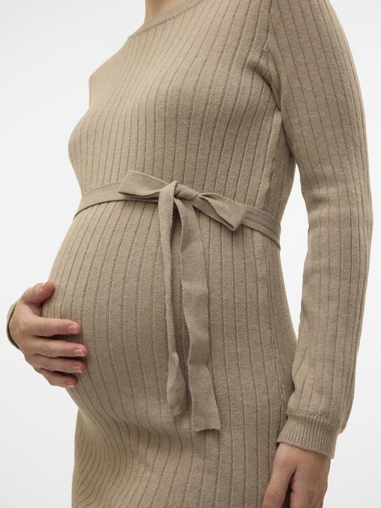 Immagine prodotto Mamalicious Vestibilità regolare Scollo rotondo Polsini a coste Maniche a palloncino Abito corto Abito in maglia (XL)