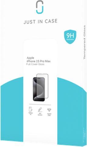 Immagine prodotto Just in Case Proteggi schermo in vetro temperato da bordo a bordo Apple iPhone 15 Pro Max (1 Pezzo/i, Apple iPhone 15 Pro Max)