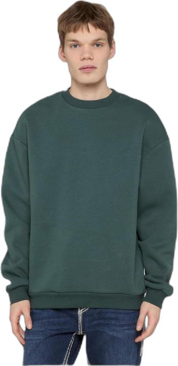 Actual product image Urban Classics Fluffy Crewneck bottlegreen L (L)