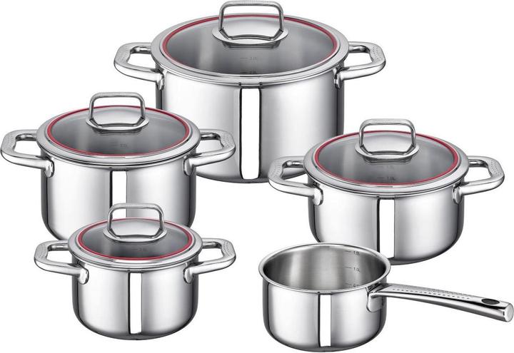 Actual product image Schulte-Ufer Schulte Ufer stainless steel pot set Valentina (24 cm, Pan set + pot set, Stainless steel)