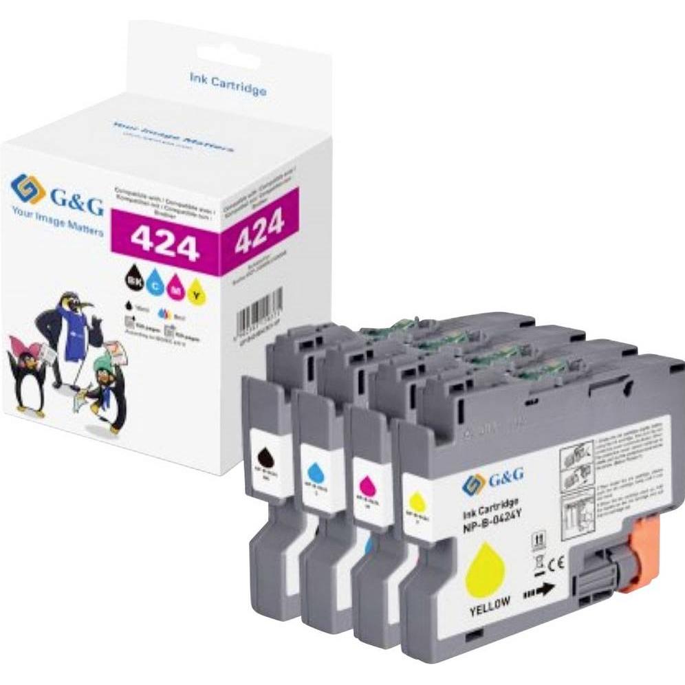 G&G, Cartucce, Tinte Kombi-Pack Kompatibel GP-B424BKCMY-4P (FC)