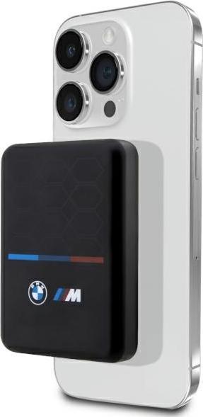 BMW Powerbank indukcyjny BMPBMS3K22PGVK 5W 3000mAh + kabel czarny/black M Collection MagSafe (3000 mAh, 5 W, 11 Wh)