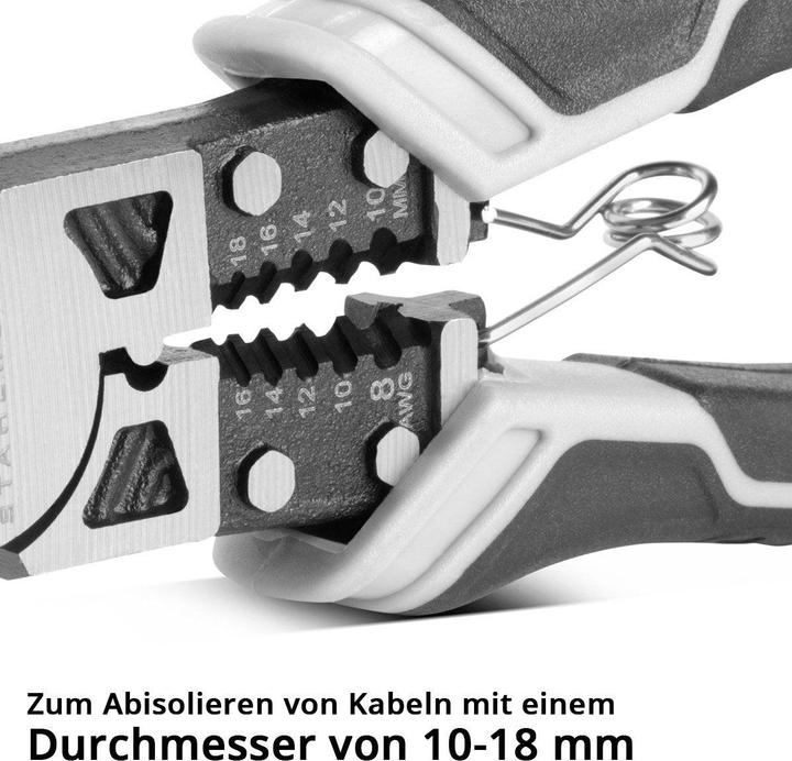 Produktbild Stahlwerk Kombizange, Multifunktionszange, Flachzange, Seitenschneider