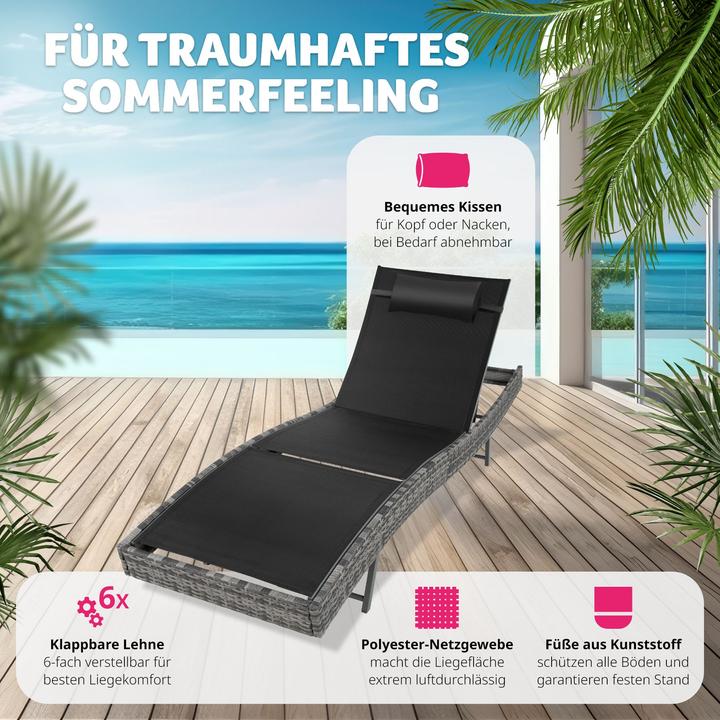 Immagine prodotto tectake Sdraio Moana (211 cm)