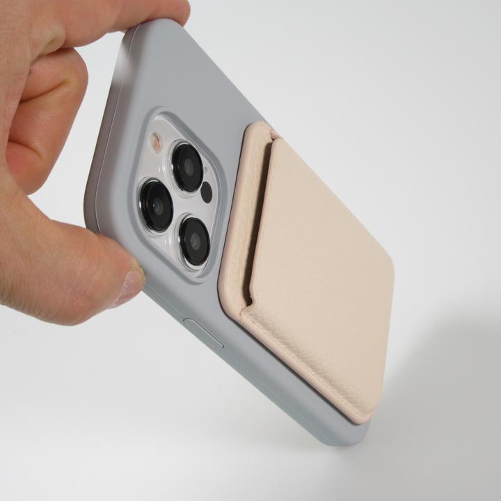 Produktbild PhoneLook MagSafe Magnetkartenhalter aus veganem Leder mit starken Magneten