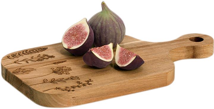 Image du produit Zeller Present Servier- und Schneidbrett Wildflowers Akazie 30x17 cm