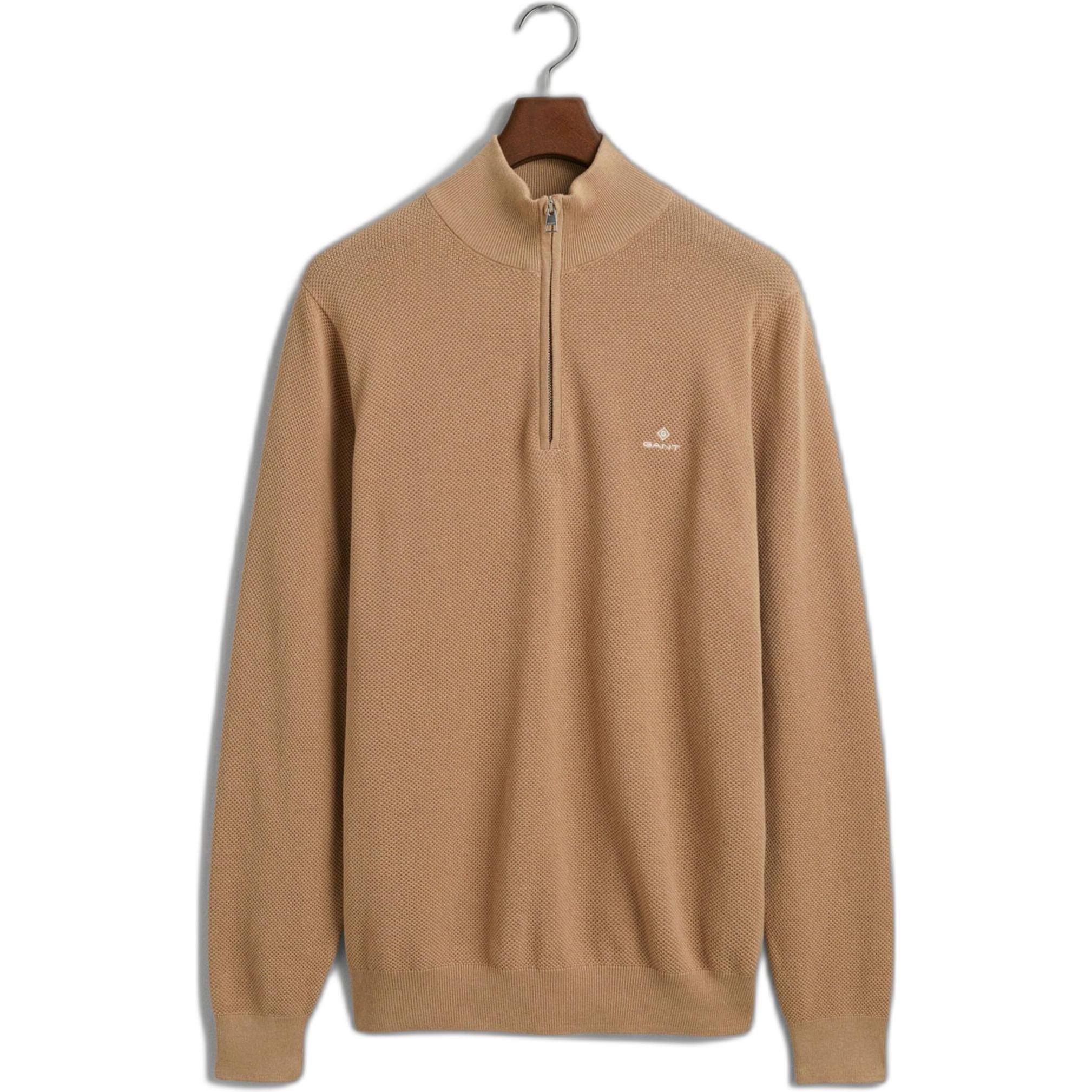 GANT, Herren, Pullover, Troyer, Beige, (L)