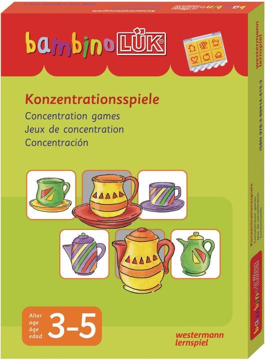 Produktbild Konzentrationsspiele (Deutsch, Englisch, Französisch, Multilingual, Spanisch, 3 - 5 Jahre)