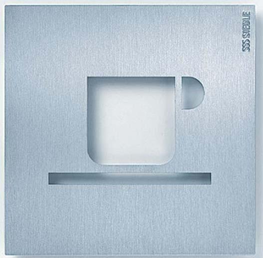 Produktbild Siedle S. & Soehne Orientierungsschild 154x154mm Cafeteria OSP 0003