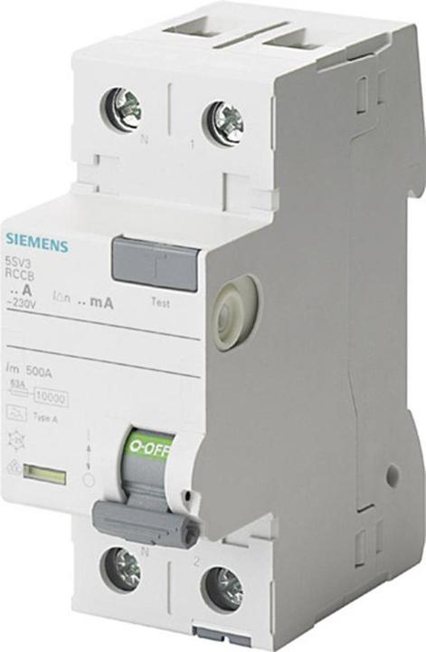 Produktbild Siemens SIEM 5SV3311-6KL FI-Schutzschalter Typ A 16A 1+N-pol. 30mA 2