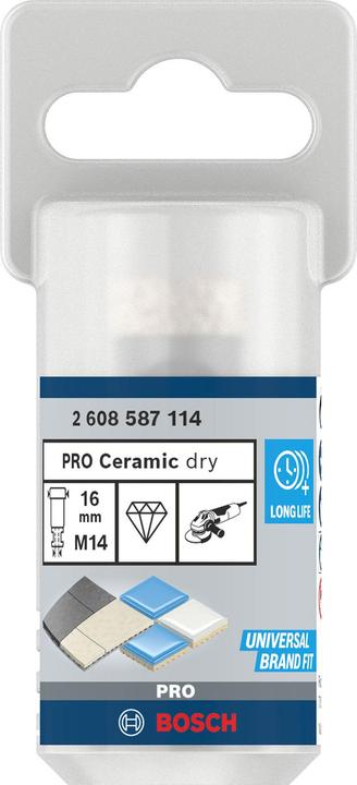 Produktbild Bosch Professional Zubehör PRO Core Cutter dry, 16 x 30 x 22,23 mm (16 mm)