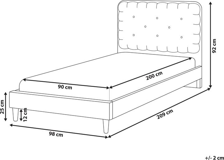 Produktbild Beliani Corsaint (90 x 200 cm)