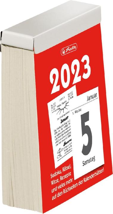 Actual product image Herlitz Tear-off calendar size 5 2023, 8.1 x 10.6 cm, 1 piece (German)